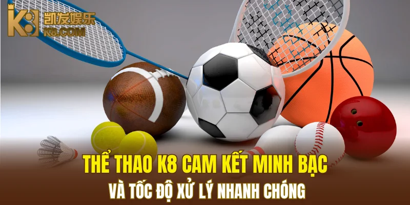 Thể Thao K8 4 Thể thao K8 cam kết minh bạch và tốc độ xử lý nhanh chóng
